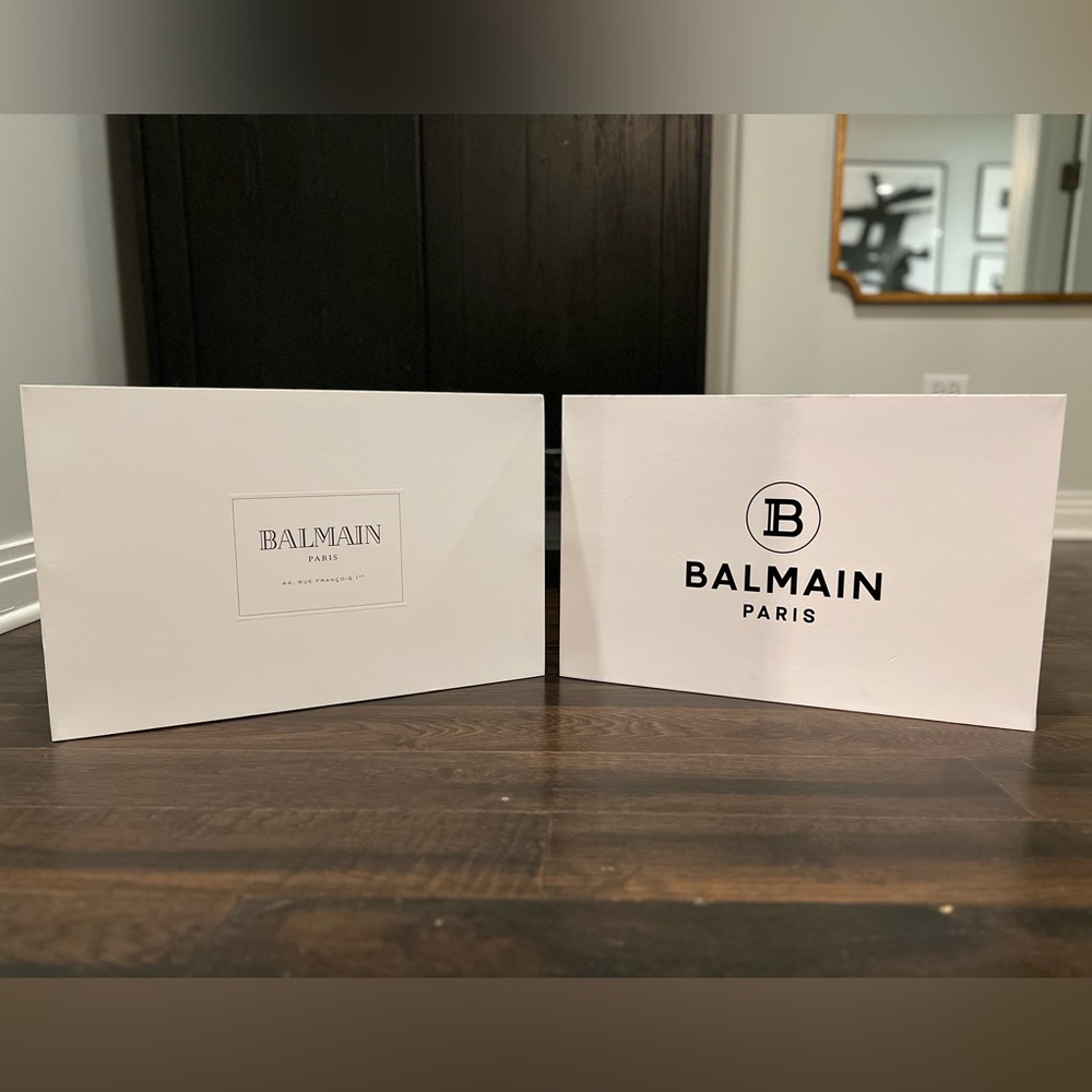 Balmain empty bag boxes